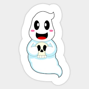 Ghost Halloween Skull Sticker